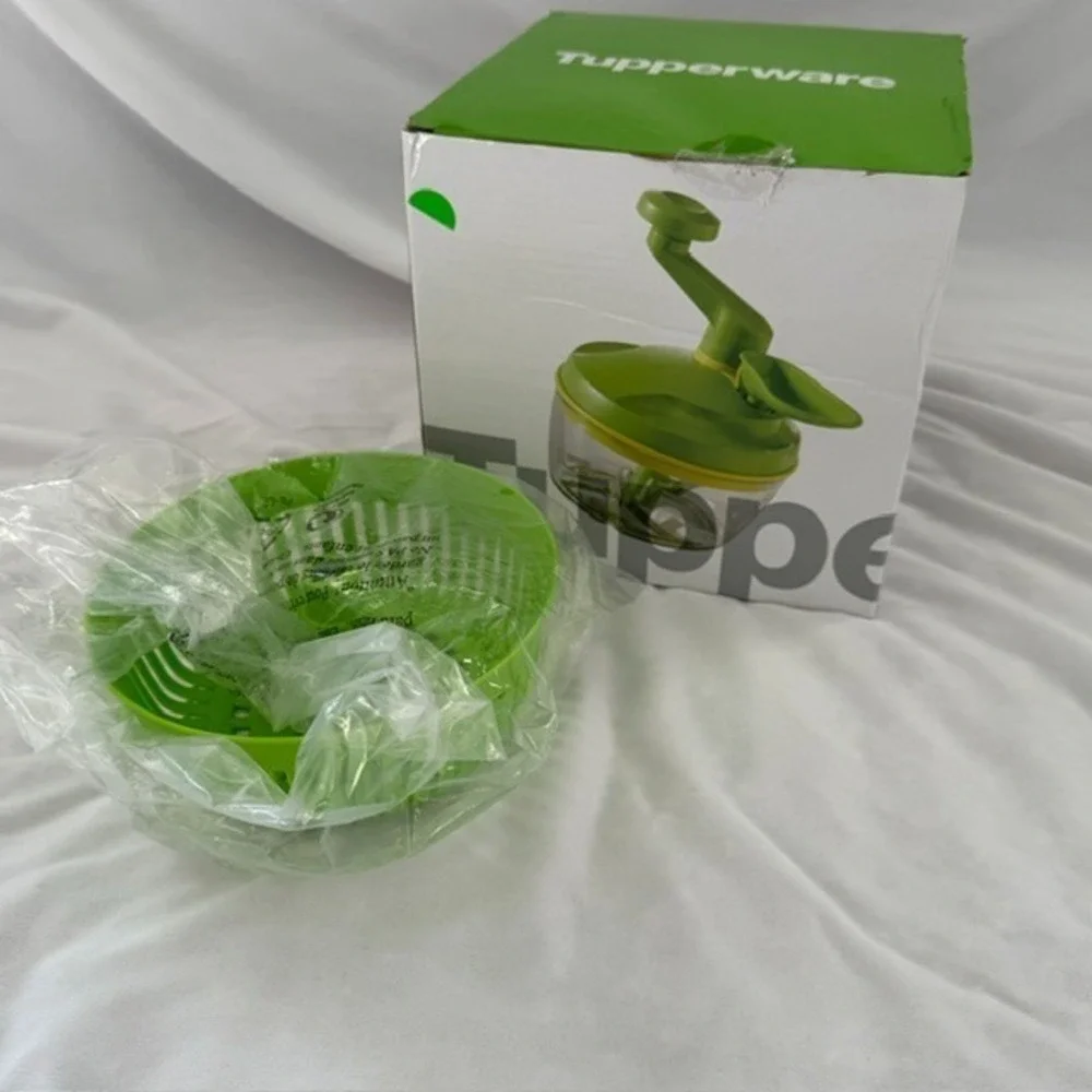 Tupperware Quick Chef Pro System Manual Food Processor Lime Green NEW